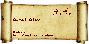 Amzel Alex névjegykártya